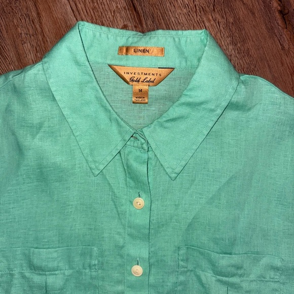 Investments Gold Label • 100% Linen Button Down - Picture 5 of 10